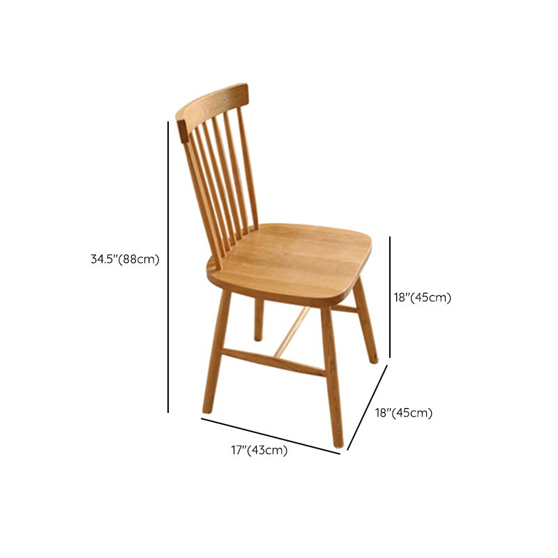 モダンなオークのダイニングセット1/5 pcs茶色のディネットセット木製の椅子