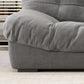 Scandinavian Solid Color Sofa 39.37" Wide Tufted Back Armless Sofa