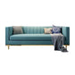 Modern 29,5 "H Velvet Smokedo Arm genähtes Kissen -Rücken -Sofa für Wohnzimmer