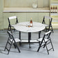 Modern Tripod Base Dinette Table Chipboard Folding Table Home Furniture (only Table) Clearhalo 'Dining Tables & Seating' 'Dining Tables' 'dining_table' 'furn' 'furn_dining_table' 'Furniture' 'furniture_dining_table' 'Kitchen & Dining Furniture' 'kitchen' 'kitchen_dining_table' 1200x1200_a29a8d3f-f8f3-4894-a1e5-3a3b5dd80b9c