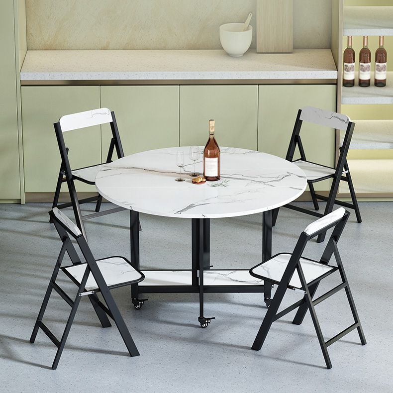 Modern Tripod Base Dinette Table Chipboard Folding Table Home Furniture (only Table) Clearhalo 'Dining Tables & Seating' 'Dining Tables' 'dining_table' 'furn' 'furn_dining_table' 'Furniture' 'furniture_dining_table' 'Kitchen & Dining Furniture' 'kitchen' 'kitchen_dining_table' 1200x1200_a29a8d3f-f8f3-4894-a1e5-3a3b5dd80b9c