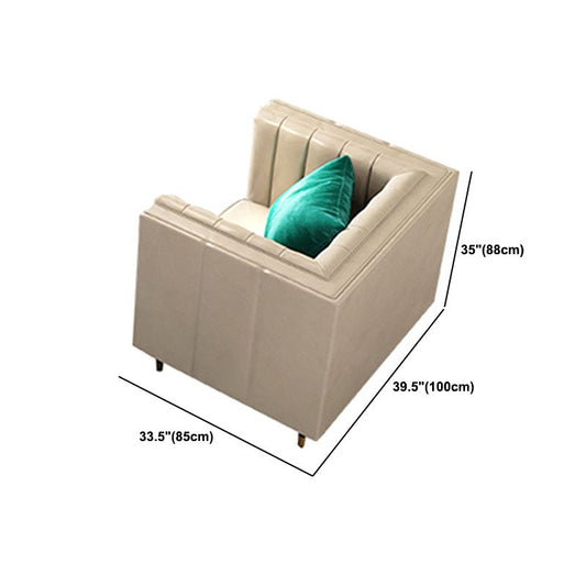 Echter Ledertuxedo Armsofa zeitgenössischer enger Rückenstandard -Sofa