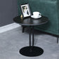 21.65" Tall Pedestal Side Table Mid-Century Modern Round Stone Top End Table