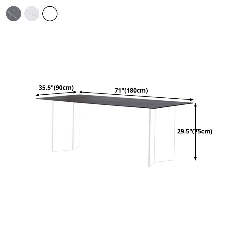 Sintered Stone Dining Table Modern Rectangle Dining Table with Acrylic Base Clearhalo ' dining_table' 'Dining Tables & Seating' 'Dining Tables' 'furn' 'furn_dining_table' 'Furniture' 'furniture_dining_table' 'Kitchen & Dining Furniture' 'kitchen&dining_furn' 'kitchen' 'kitchen_dining_table' 1200x1200_a29d4e98-3be6-4243-8e5f-6d7be87d17d0