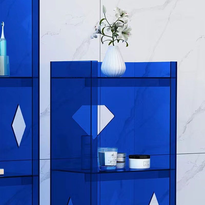 Eigentijdse gesloten achterste kubus boekenplank acryl boekenkast voor thuiskantoor