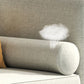 Skandinavischer Chaiselongue-Stuhl, einfarbig, Chaiselongue mit Kissen