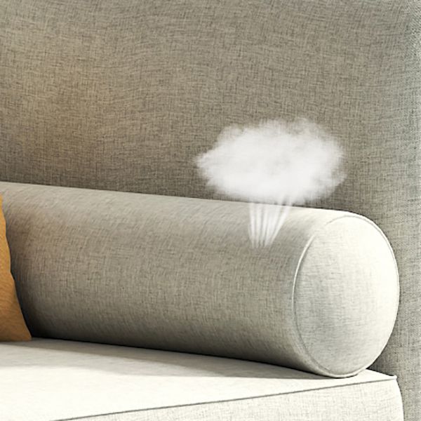 Skandinavischer Chaiselongue-Stuhl, einfarbig, Chaiselongue mit Kissen
