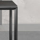 Sintered Stone Dining Table Industrial Black 4 Legs Base Rectangle Table for Home Clearhalo ' dining_table' 'Dining Tables & Seating' 'Dining Tables' 'furn' 'furn_dining_table' 'Furniture' 'furniture_dining_table' 'Kitchen & Dining Furniture' 'kitchen&dining_furn' 'kitchen' 'kitchen_dining_table' 1200x1200_a29fd6fe-70c5-46f1-b042-af6195e5326d