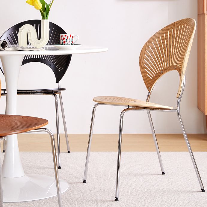 Contemporary Metal Kitchen and Dining Room Chair Open Back Dining Side Chair Clearhalo 'Dining Chairs' 'Dining Tables & Seating' 'dining_chair' 'furn' 'furn_dining_chair' 'Furniture' 'furniture_dining_chair' 'Kitchen & Dining Furniture' 1200x1200_a2a10a7c-9f57-45f2-a003-dcdc8216451a