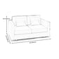 White Slipcovered Fabric Settee Recessed Arm Sofa with Pillows Clearhalo 'furn' 'furn_sofas' 'Furniture' 'furniture_sofas' 'kitchen' 'kitchen_sofas' 'Living Room Furniture' 'Sofa' 'sofas' 1200x1200_a2a1274f-27f0-43d7-89a5-855d3316526c