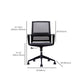 Fixed Arms Swivel Chair Modern Style Office Ergonomic Mesh Task Chair Clearhalo 'furn' 'furn_office_chair' 'Furniture' 'Office Chairs' 'Office Furniture' 'office_chair' 1200x1200_a2a27ced-87ae-4537-b7fe-ea99bccbc612