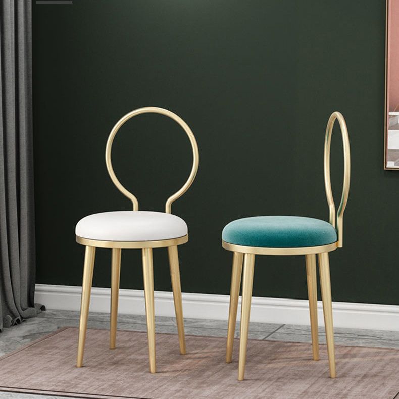 Chaise latéral de style glam métal glamour