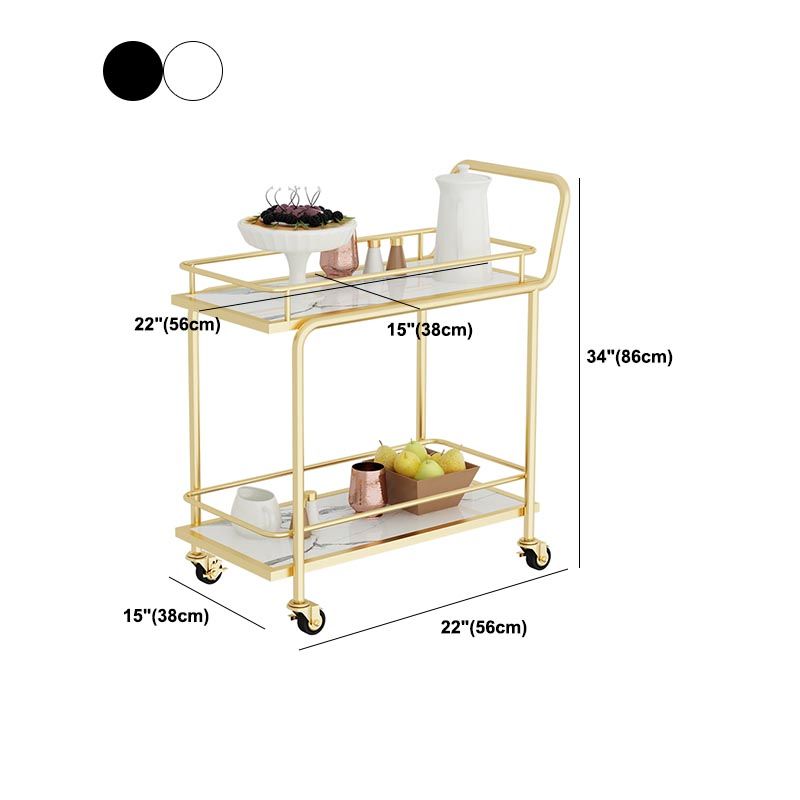 Contemporary Metal Prep Table 33.86