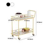 Tavolo da preparazione in metallo contemporaneo 33.86 "H tavolo da preparazione a rotolamento per sala da pranzo