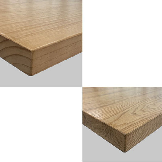 Rechteckiger Schreibtisch mit massivem Holz 29,53 "hoher natürlicher Büroschreibtisch