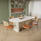 Simplicity Dinette Table Oval Stone Dining Room Table for Dining Room Clearhalo 'Dining Tables & Seating' 'Dining Tables' 'dining_table' 'furn' 'furn_dining_table' 'Furniture' 'Kitchen & Dining Furniture' 1200x1200_a2a32500-914b-4432-b05a-f143b1fce75f
