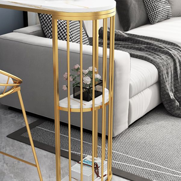 Nordic Glam Sintered Stone Table Dining Bar Counter Table for Kitchen Clearhalo 'Bar Furniture' 'Bar Tables' 'bar_tables' 'furn' 'furn_bar_tables' 'Furniture' 'furniture_bar_tables' 'Kitchen & Dining Furniture' 1200x1200_a2a67aea-f579-49d6-9d11-4ba25c786fca
