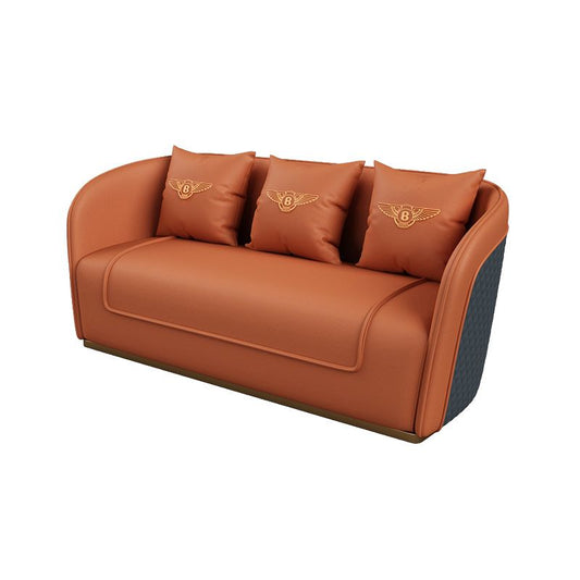 Faux lederen smoking tuxedo arm bank 25,59 "brede hedendaagse bank met strakke rug