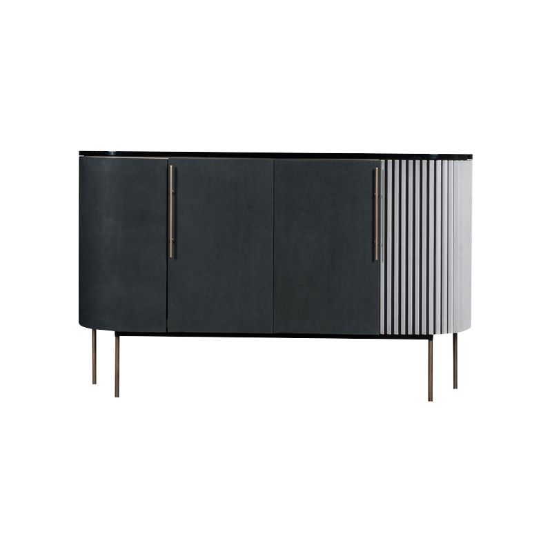 Metal and Solid Wood Cabinet Black Bar Pulls Straight Legs Accent Cabinet Clearhalo 'Cabinets & Chests' 'cabinets_chests' 'furn' 'furn_cabinets_chests' 'Furniture' 'Living Room Furniture' 1200x1200_a2ab545b-f25d-4f00-b5f7-ae6af4a0254c
