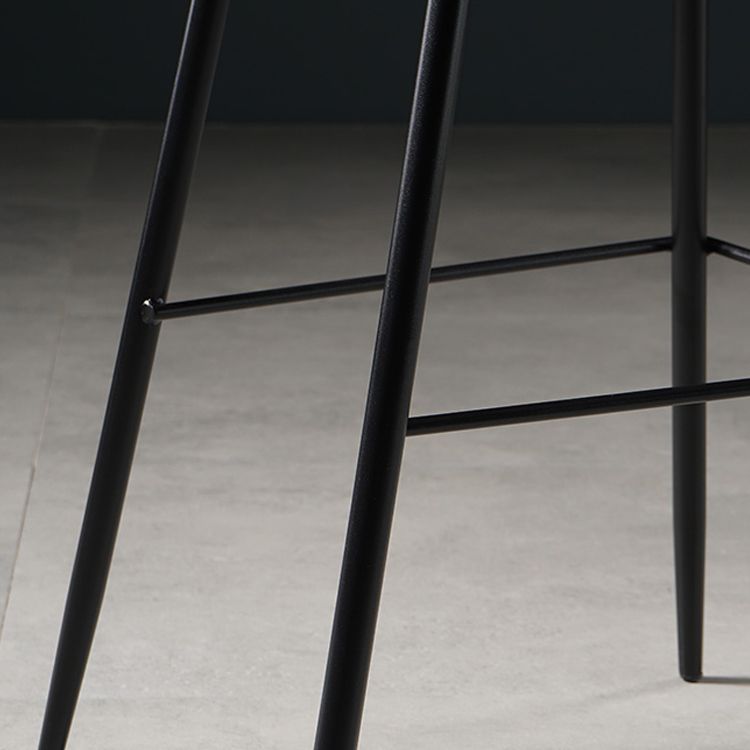 Scandinavian Footrest Matte Finish Barstool Restaurant Leather Stool Clearhalo 'Bar Furniture' 'Bar Stools' 'bar_stools' 'furn' 'furn_bar_stools' 'Furniture' 'furniture_bar_stools' 'Kitchen & Dining Furniture' 1200x1200_a2aba1a5-6786-4d6e-8997-b44126aaa5a0