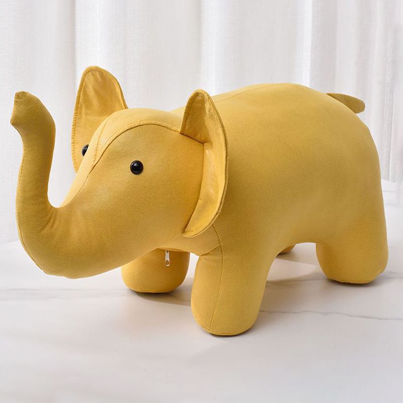 Fabric Pouf Solid Color Animal Shape Stain Resistant Modern Pouf Ottoman Clearhalo 'furn' 'furn_ottomans_poufs' 'Furniture' 'Living Room Furniture' 'Ottomans & Poufs' 'ottomans_poufs' 1200x1200_a2ae876c-c476-4d9d-b218-cd7addee3a13