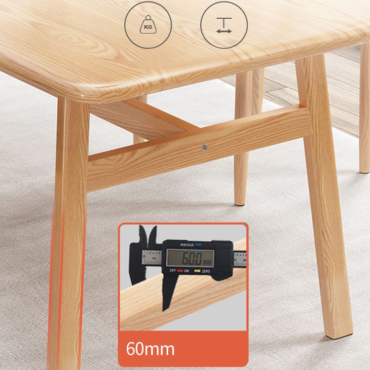 Contemporary Fixed Solid Wood Dining Room Table with 4 Solid Wood Legs Kitchen Dining Set Clearhalo 'Dining Room Sets' 'Dining Tables & Seating' 'dining_room_set' 'furn' 'furn_dining_room_set' 'Furniture' 'furniture_dining_room_set' 'Kitchen & Dining Furniture' 'kitchen&dining_furn' 'kitchen' 1200x1200_a2b0219b-0bed-4f2c-af01-d9f91622da13