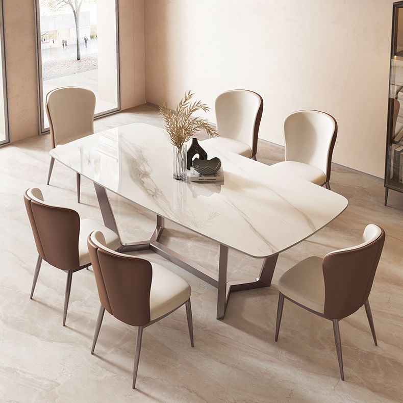Nordic 1/2/4/5/7 Pieces Dining Set with Dining Table and Leather Chairs Dinette Set Clearhalo 'Dining Room Sets' 'Dining Tables & Seating' 'dining_room_set' 'furn' 'furn_dining_room_set' 'Furniture' 'furniture_dining_room_set' 'Kitchen & Dining Furniture' 'kitchen&dining_furn' 'kitchen' 1200x1200_a2b0c59d-d940-4832-9fb3-3cb2e2165e8b