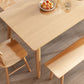 Contemporary Round Dining Table Solid Wood Dinner Table with 4 Legs Clearhalo 'Dining Tables & Seating' 'Dining Tables' 'dining_table' 'furn' 'furn_dining_table' 'Furniture' 'Kitchen & Dining Furniture' 1200x1200_a2b3e163-193f-4367-bf57-705b87144265