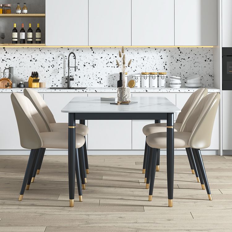 Stone Dining Site Table Traditional Luxury Rectangle Dining Table for Kitchen Home Clearhalo ' dining_table' 'Dining Tables & Seating' 'Dining Tables' 'furn' 'furn_dining_table' 'Furniture' 'furniture_dining_table' 'Kitchen & Dining Furniture' 'kitchen&dining_furn' 'kitchen' 'kitchen_dining_table' 1200x1200_a2b5d709-1b7d-4842-8e06-a34fe17d29bf