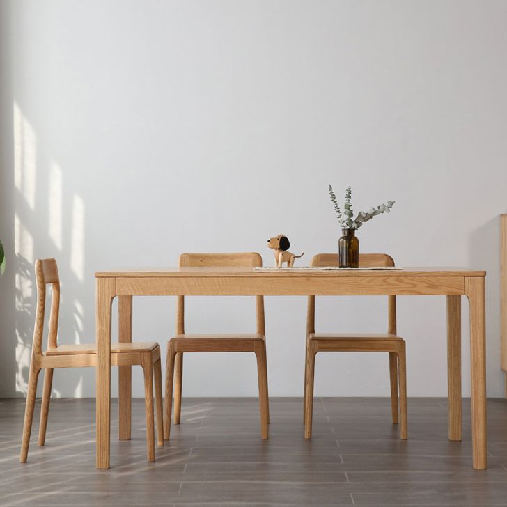 Rectangle Solid Wood Table Modern Kitchen Table with 4 Legs for Restaurant Clearhalo ' dining_table' 'Dining Tables & Seating' 'Dining Tables' 'furn' 'furn_dining_table' 'Furniture' 'furniture_dining_table' 'Kitchen & Dining Furniture' 'kitchen&dining_furn' 'kitchen' 'kitchen_dining_table' 1200x1200_a2ba6db3-4319-4786-b261-85196da3d430