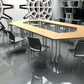 Chaise de bureau en plastique sans bras moderne, chaise de conférence sans roues