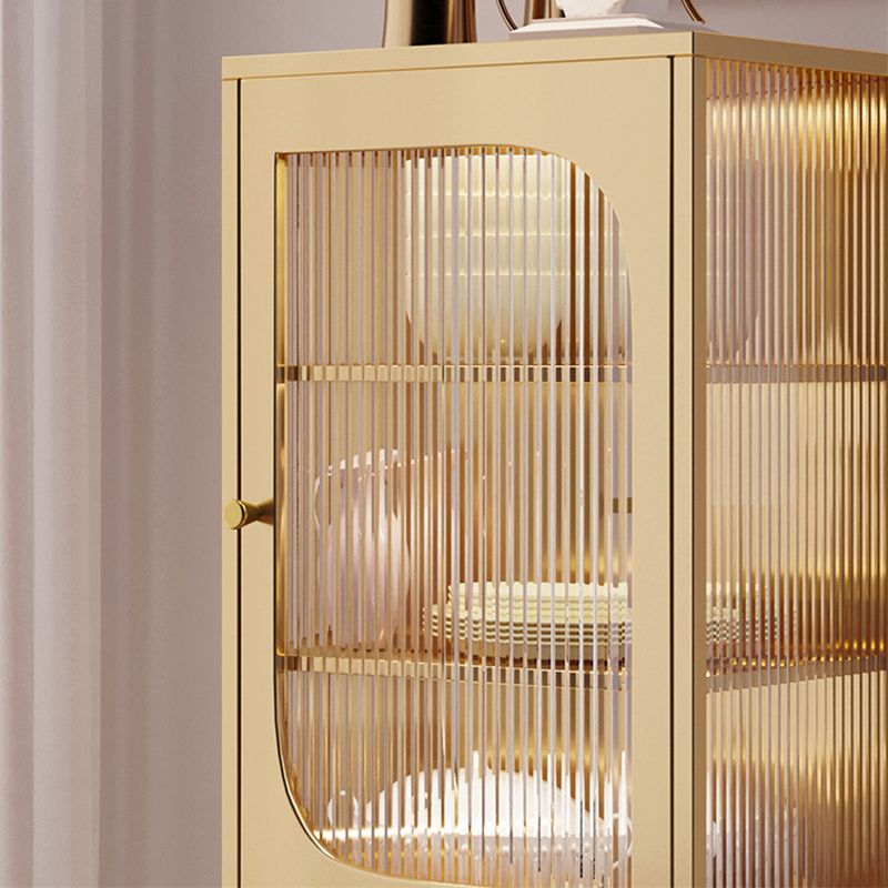 Tavolo laboard in metallo a buffet in stile glam senza luce