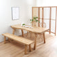 Solid Wood Dining Set 1/4/5/6 Pcs Modern Dinette Set with Natural Frame for Home