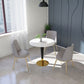 Round Marble Dinette Table Traditional Luxury Dinner Room Table for Indoor Clearhalo ' dining_table' 'Dining Tables & Seating' 'Dining Tables' 'furn' 'furn_dining_table' 'Furniture' 'furniture_dining_table' 'Kitchen & Dining Furniture' 'kitchen&dining_furn' 'kitchen' 'kitchen_dining_table' 1200x1200_a2bec17a-d039-4a94-b8a7-97dceed980f0