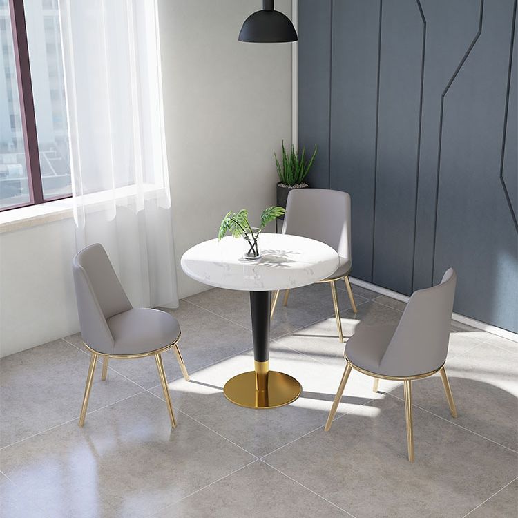 Round Marble Dinette Table Traditional Luxury Dinner Room Table for Indoor Clearhalo ' dining_table' 'Dining Tables & Seating' 'Dining Tables' 'furn' 'furn_dining_table' 'Furniture' 'furniture_dining_table' 'Kitchen & Dining Furniture' 'kitchen&dining_furn' 'kitchen' 'kitchen_dining_table' 1200x1200_a2bec17a-d039-4a94-b8a7-97dceed980f0