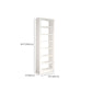 Modern Open Back Bookshelf Vertical Metal Bookcase with Shelves Clearhalo 'Bookcases' 'furn' 'furn_bookcases' 'Furniture' 'Office Furniture' 1200x1200_a2c22bbe-d9ce-4bff-8e5a-6c51dc6013ee
