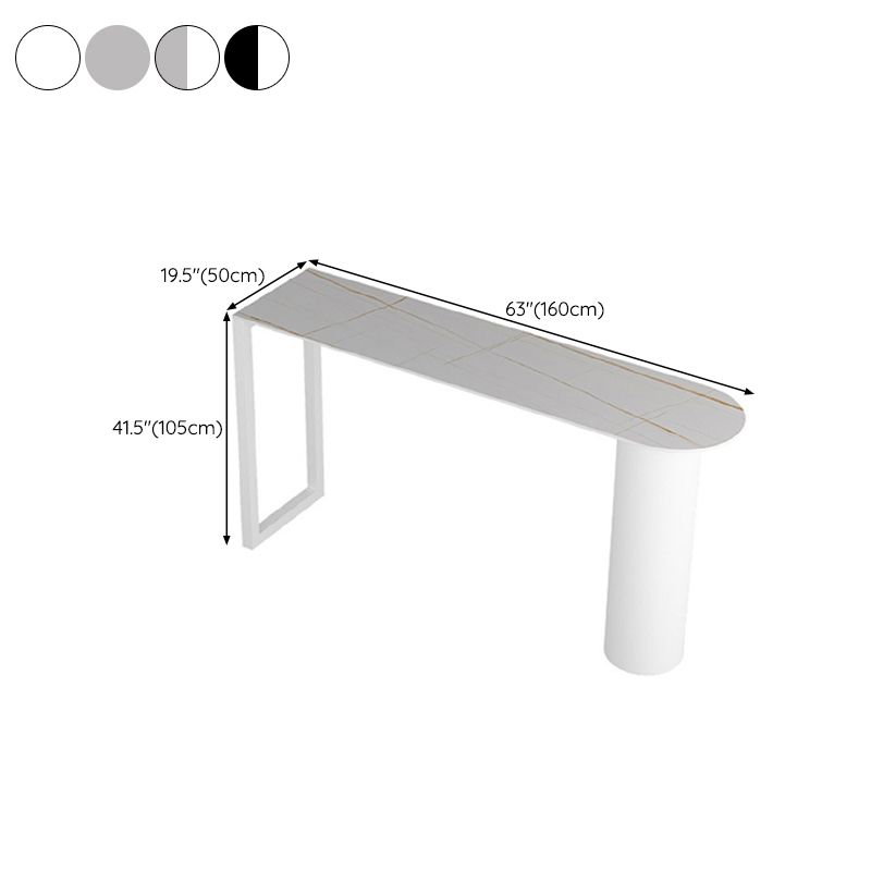Glam Pub Height Dining Table Stone Top Pub Table for Patio Use Clearhalo 'Bar Furniture' 'Bar Tables' 'bar_tables' 'furn' 'furn_bar_tables' 'Furniture' 'Kitchen & Dining Furniture' 1200x1200_a2c3dc4a-d43f-461c-a931-975b3285c143