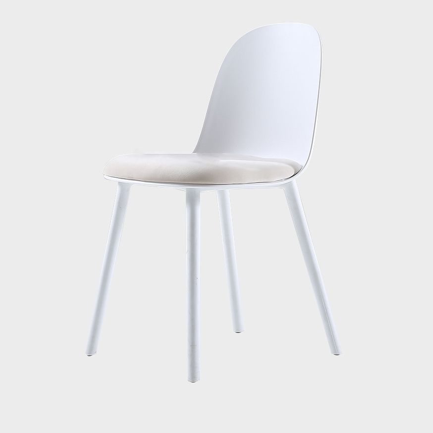 Nordic Dining Room Armless Chair Plastic Side Fabric Chair for Kitchen Clearhalo ' kitchen&dining_furn' 'Dining Chairs' 'Dining Tables & Seating' 'dining_chair' 'furn' 'furn_dining_chair' 'Furniture' 'furniture_dining_chair' 'Kitchen & Dining Furniture' 'kitchen' 1200x1200_a2c4259d-bdea-4d29-933d-aaea3855f0d0