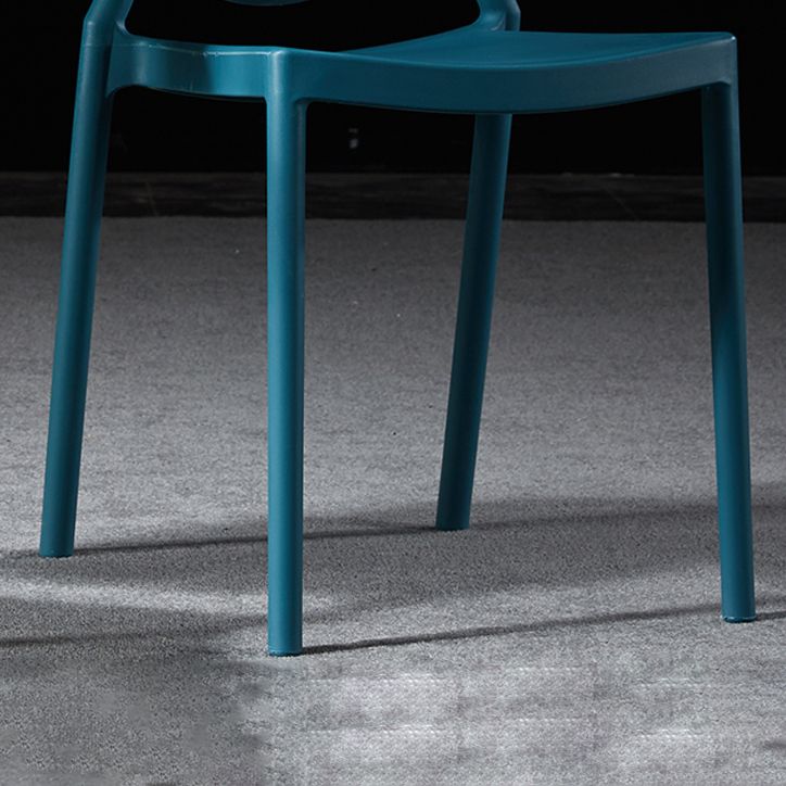 Nordic Glam Style Chair Kitchen Armless Chair with Plastic Legs Clearhalo 'Dining Chairs' 'Dining Tables & Seating' 'dining_chair' 'Furniture' 'furniture_dining_chair' 'Kitchen & Dining Furniture' 1200x1200_a2c5659a-3be1-4dc0-a6a0-9f7fcf3aeb7d