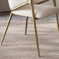 Glam Indoor Upholstered Dining Chair Gold Legs Parsons Arm Chair Clearhalo 'Dining Chairs' 'Dining Tables & Seating' 'dining_chair' 'furn' 'furn_dining_chair' 'Furniture' 'Kitchen & Dining Furniture' 1200x1200_a2c62d93-21ff-41d9-b1ee-1c7557a2ec88
