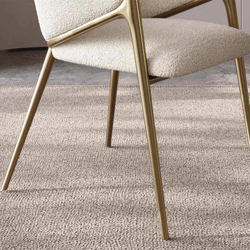 Glam Indoor Upholstered Dining Chair Gold Legs Parsons Arm Chair Clearhalo 'Dining Chairs' 'Dining Tables & Seating' 'dining_chair' 'furn' 'furn_dining_chair' 'Furniture' 'Kitchen & Dining Furniture' 1200x1200_a2c62d93-21ff-41d9-b1ee-1c7557a2ec88