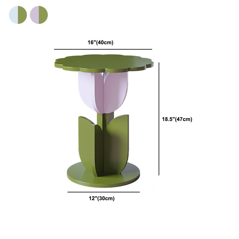 Round/free Shape Square Block Base Glass/solid Wood Table Modern Style Coffee Table