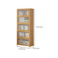 Armoire à accent en bois contemporain armoire de rangement rectangle avec dessus en verre