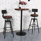 Tabouret de comptoir rotatif industriel sans bras, tabouret de Bar en fer avec pédale pour café