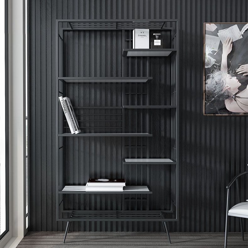 Estantería abierta estantería moderna de metal para comedor 70.9 "h x 11.8" W