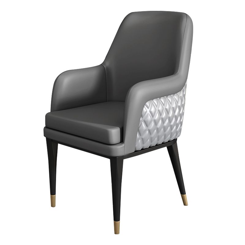 Luxusstil Metallstuhl fester Rücken Essen Küchenarm Stuhl für Esszimmer