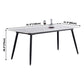 Industrial Sintered Stone Dining Table 4 Legs Base Rectangle Table for Home Clearhalo ' dining_table' 'Dining Tables & Seating' 'Dining Tables' 'furn' 'furn_dining_table' 'Furniture' 'furniture_dining_table' 'Kitchen & Dining Furniture' 'kitchen&dining_furn' 'kitchen' 'kitchen_dining_table' 1200x1200_a2ce9b02-ddd3-4741-b89c-adf2f32ec7a3