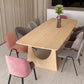 Rectangle Wood Color Dining Table Pinewood Solid Wood Table Modern with Double Pedestal Clearhalo ' dining_table' 'Dining Tables & Seating' 'Dining Tables' 'furn' 'furn_dining_table' 'Furniture' 'furniture_dining_table' 'Kitchen & Dining Furniture' 'kitchen&dining_furn' 'kitchen' 'kitchen_dining_table' 1200x1200_a2cf317c-6bb0-4753-8e02-079cc946fd78