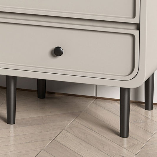 Wood and Metal Vanity Table in Grey/White 5 Storage Drawers Makeup Desk Clearhalo 'Bedroom Furniture' 'furn' 'furn_makeup_vanities' 'Furniture' 'Makeup Vanities' 'makeup_vanities' 1200x1200_a2cfbe4c-2cdf-41e5-8fe7-7ce80921773f