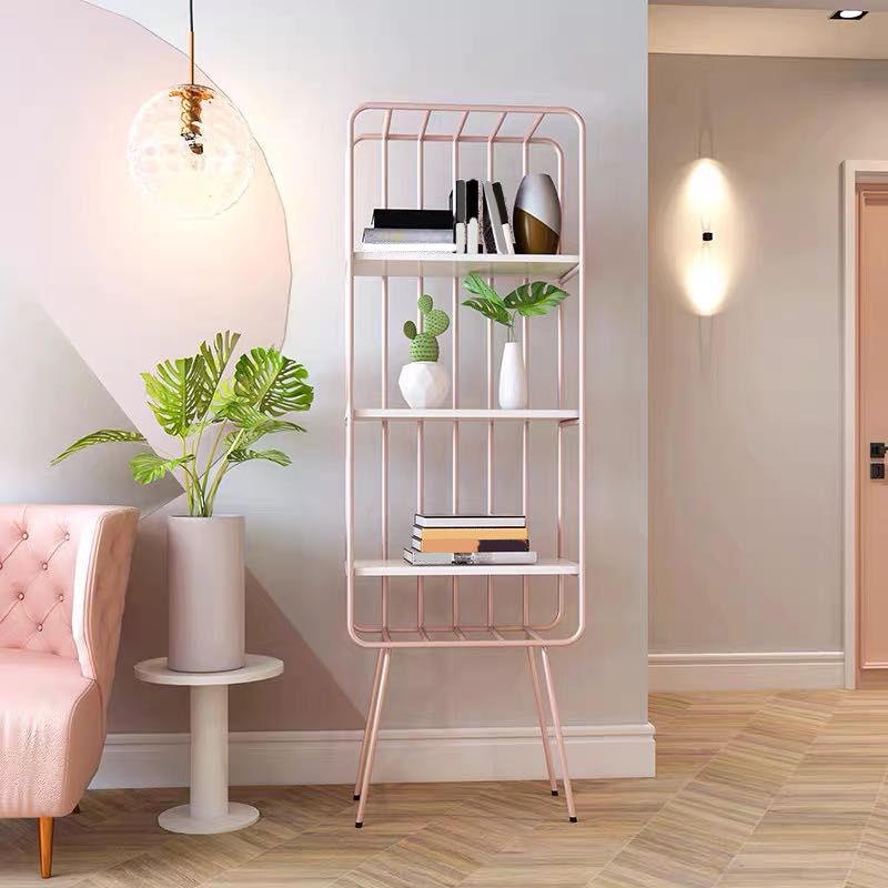 Glam Metal boekenplank geometrische plank boekenkast voor studieruimte 70.9 "H x 11.8" W